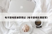 电子游戏奖谁获得过（电子游戏比赛冠军）