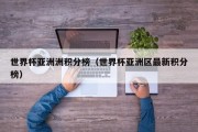 世界杯亚洲洲积分榜（世界杯亚洲区最新积分榜）