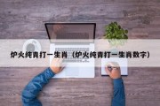 炉火纯青打一生肖（炉火纯青打一生肖数字）